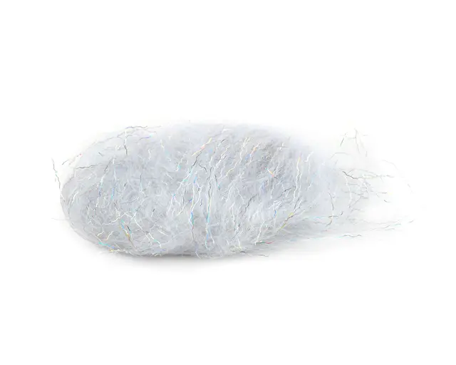 Flydressing Titan dubbing Silver Surfer Langfibret dubbing med flash 