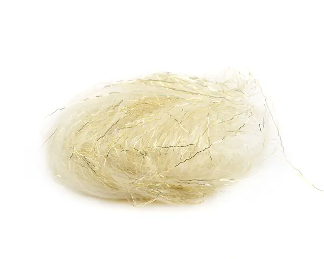 Flydressing Titan dubbing Dirty Cream Langfibret dubbing med flash 