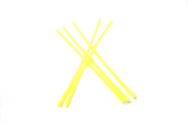 Flydressing Bauer Pike Tube Fluo Yellow Tuber til store gjeddefluer 