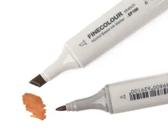 Flydressing Color Marker Brown Vannfast permanent tusj til fluebinding