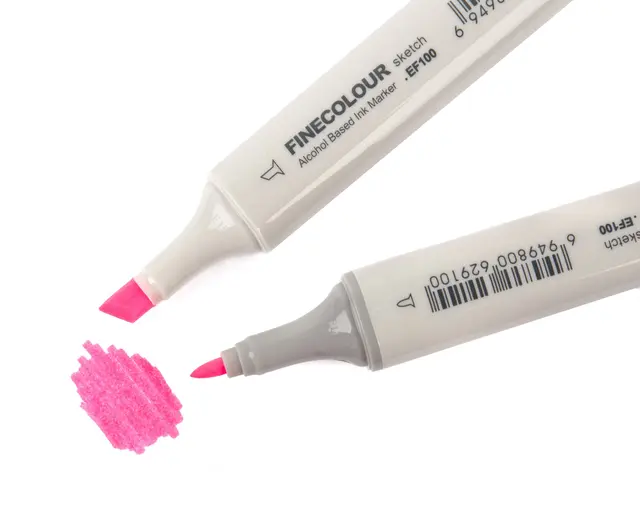 Flydressing Color Marker Fluo Pink Vannfast permanent tusj til fluebinding 