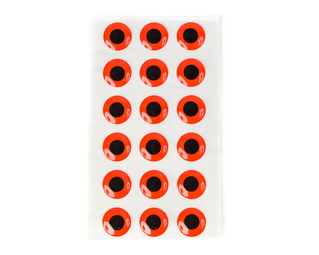 Flydressing Epoxy Eyes Fluo Red 11mm 