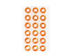 Flydressing Epoxy Eyes white/orange 11mm