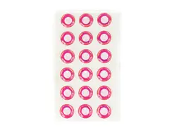 Flydressing Epoxy Eyes white/pink 11mm