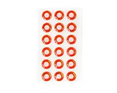 Flydressing Epoxy Eyes white/red 11mm