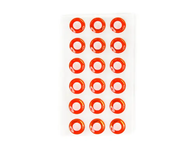 Flydressing Epoxy Eyes white/red 11mm 