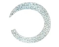 Flydressing Jumbo Wiggle Tails Slim Holographic Silver