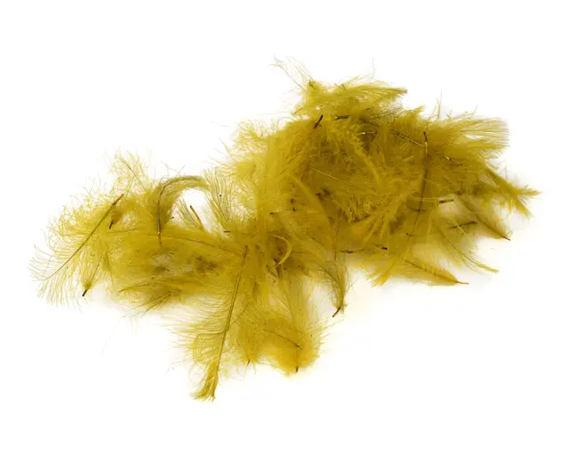 Flydressing Premium CDC Golden Olive Høykvalitets CDC i naturlige farger 