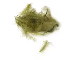 Flydressing Premium CDC Olive H&#248;ykvalitets CDC i naturlige farger