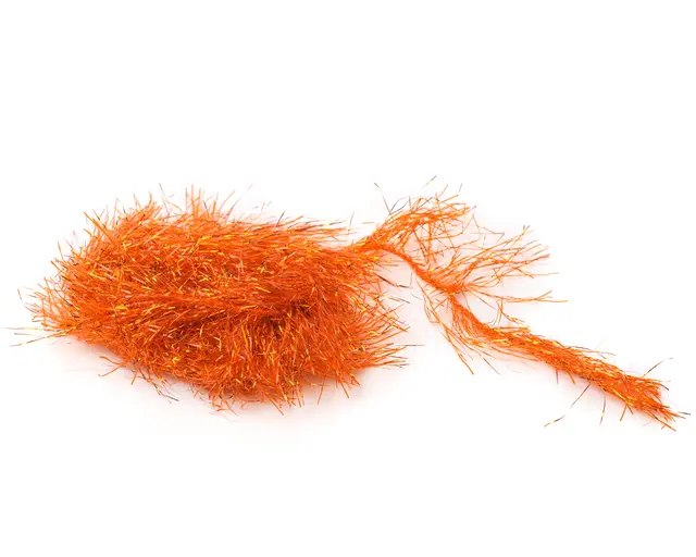 Hareline Polar Reflector Flash Chenille Hot Orange #187 