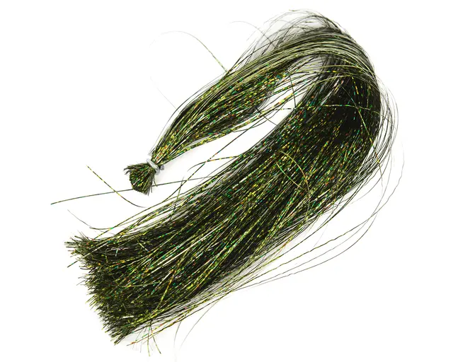 Hedron Flashabou holografisk Olive Syntetisk materiale til fluebinding 