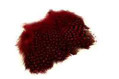 Hareline Strung Guinea Feathers #310 Red
