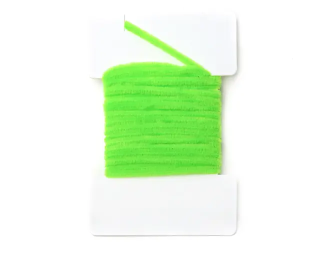 Textreme Round Chenille 2mm F Chartreuse Chenille av høy kvalitet til fluebinding 