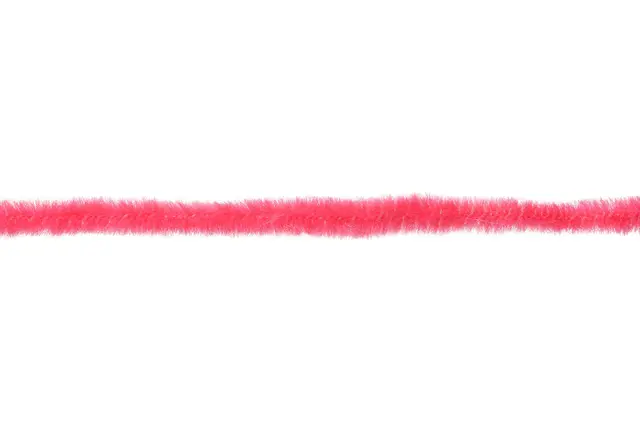 Textreme Round Chenille 2mm Fluo Fuchsia Chenille av høy kvalitet til fluebinding 