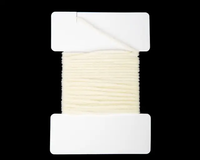 Textreme Suede Chenille White Chenille av høy kvalitet til fluebinding 