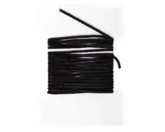 Textreme Suede Chenille Black Chenille av h&#248;y kvalitet til fluebinding