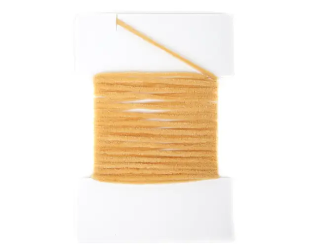 Textreme Suede Chenille Creme Chenille av høy kvalitet til fluebinding 