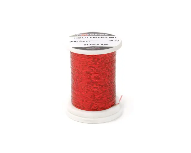 Textreme Holo Fibers M red Holografisk tråd til fluebinding 