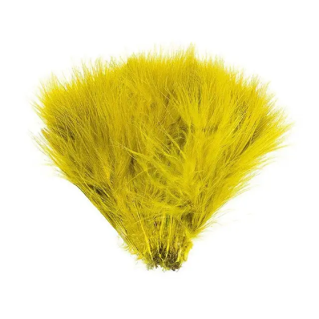 Wapsi Wolly Bugger Marabou Yellow Olive Marabou av høy kvalitet 
