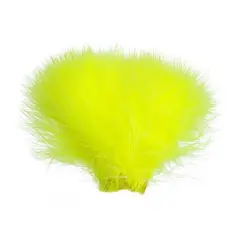 Wapsi Wolly Bugger Marabou Fluo Yellow Marabou av h&#248;y kvalitet