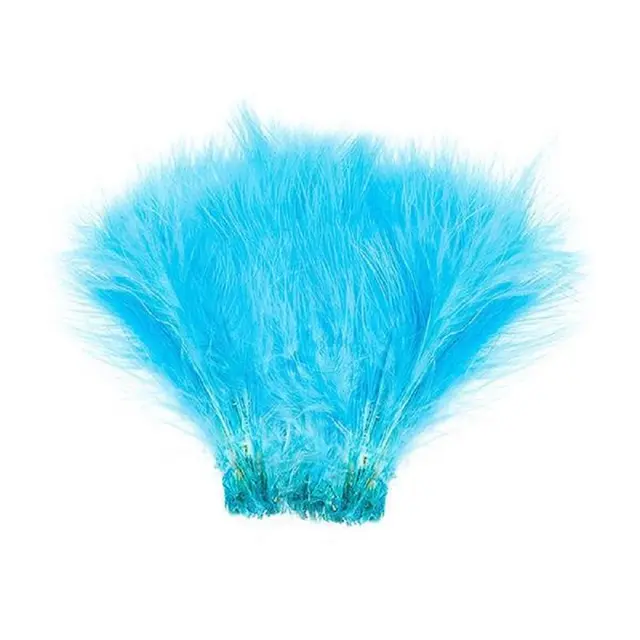 Wapsi Wolly Bugger Marabou Fluo Blue Marabou av høy kvalitet 