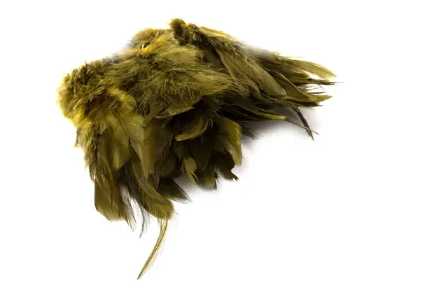 Wapsi Schlappen Short Olive Kvalitetsfjær til fluebinding 