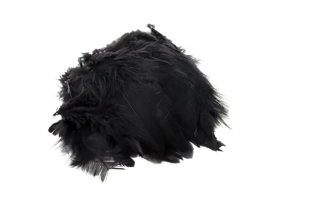 Wapsi Schlappen Short Black Kvalitetsfjær til fluebinding 