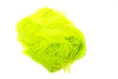 Wapsi Schlappen Short Fluo Chartreuse Kvalitetsfj&#230;r til fluebinding