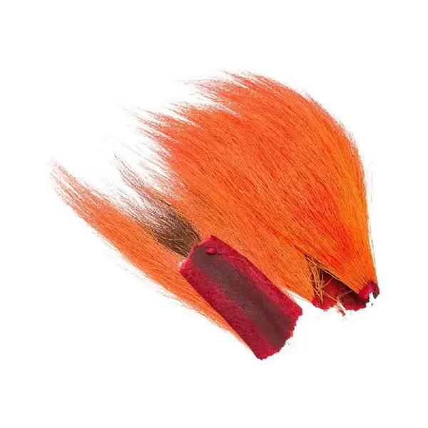 Wapsi Bucktail Piece Fluo Fire Orange Bucktail av høy kvalitet 