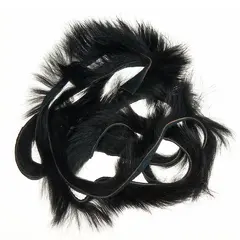 Wapsi Rabbit Zonkers Black Strimler av kaninpels til fluebinding