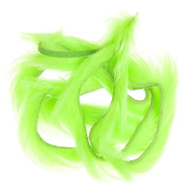 Wapsi Rabbit Zonkers Fl. Chartreuse Strimler av kaninpels til fluebinding 