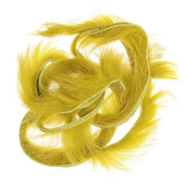 Wapsi Rabbit Zonkers Golden Olive Strimler av kaninpels til fluebinding 