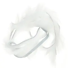 Wapsi Rabbit Zonkers White Strimler av kaninpels til fluebinding