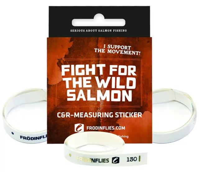 CRMS-B ‘Wild Salmon’ C&R Measuring Stick Frödin Flies, Black 