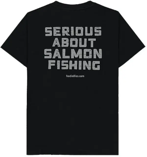 Frödin Org. Salmon Fishing Logo Tee S Black 