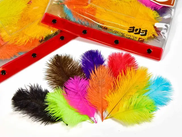 Frödin Ostrich Body Feather Pack 10 farger, 100 fjær 