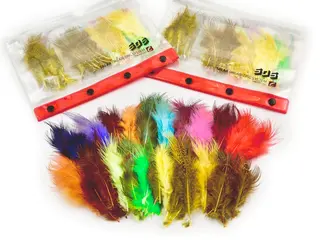 Fr&#246;din Pheasant Rump Feather Pack 20 farger, 100 fj&#230;r