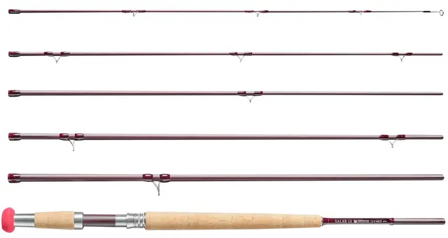 Frödin Salar S3 Double Hand 12'6'' #8/9 6-delt tohpnds fluestang 