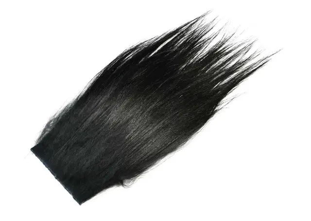 Frödin Samurai Hair Charcoal Black Hårmateriale av geit for fluebinding 