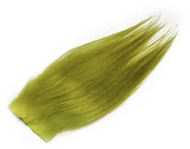 Frödin Samurai Hair Olive Green Hårmateriale av geit for fluebinding 