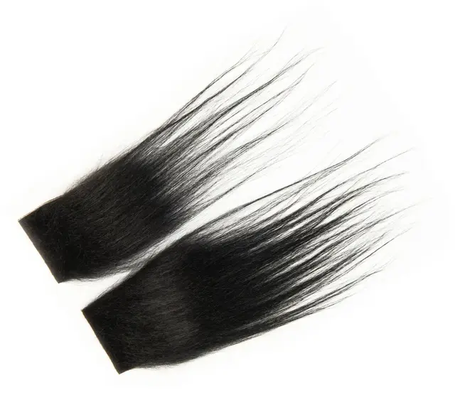 Frödin Almost Monkey Hair Charcoal Black Sort hårmateriale til fluebinding 