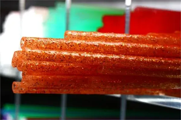 FF Tube 3mm Soft Glitter Orange/Orange Glitter 