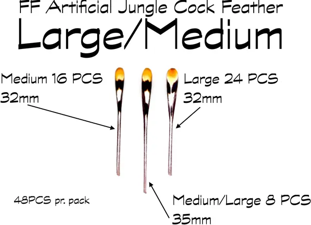 Artificial Jungle Cock Large/Medium FutureFly 