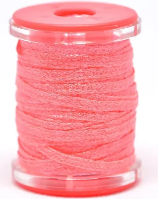 FF Metallic Flatbraid Mach 2 Fl Light Red Holo 
