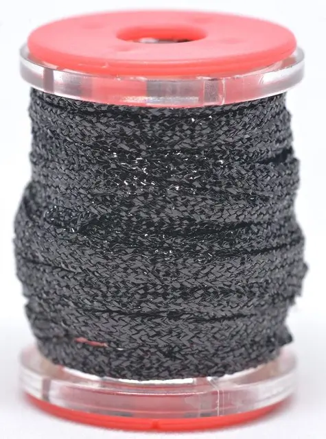 FF Metallic Flatbraid Mach 2 Metallic Black 