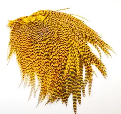 FF Freshwater Rooster saddle Copper Oliv FutureFly Grizzly hanenakke