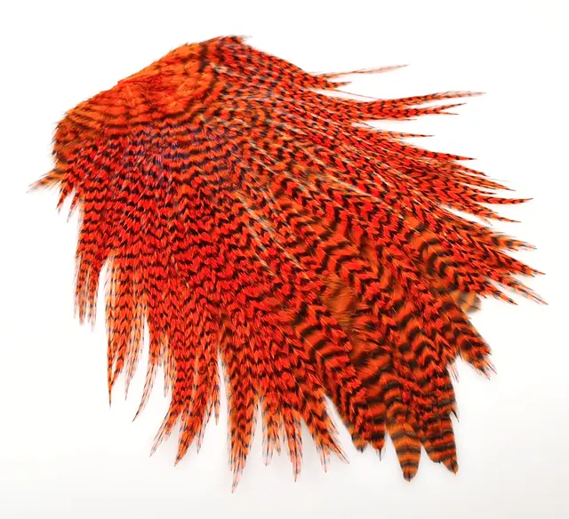 FF Freshwater Rooster saddle Fl.Gr Chatr FutureFly Grizzly hanenakke 