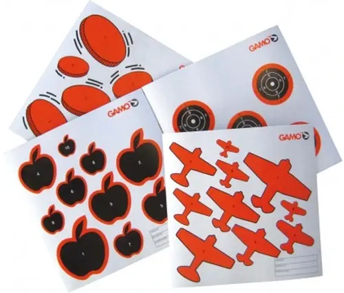 Gamo skyteskiver - 100 stk assorterte Skyteskiver for trening, blink 