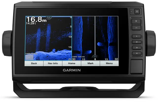 Garmin ECHOMAP™ UHD 72sv uten svinger Sollysvennlig berøringsskjerm på 7" 