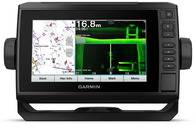 Garmin ECHOMAP™ UHD 72sv uten svinger Sollysvennlig berøringsskjerm på 7" 